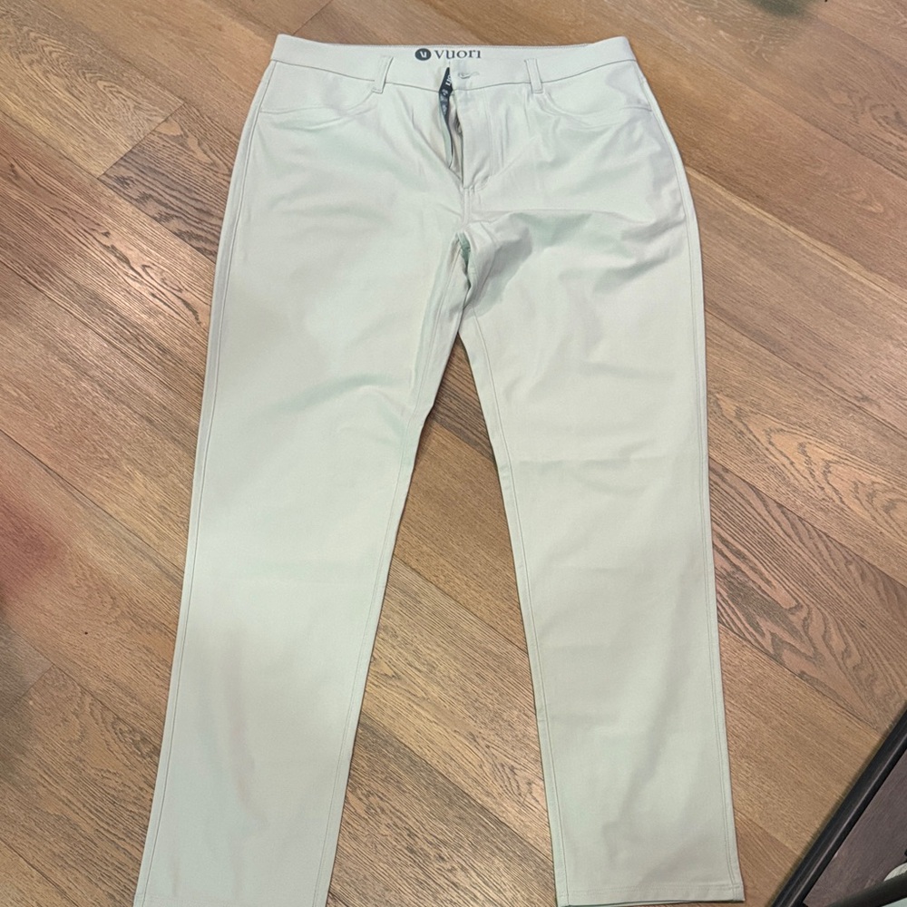 Vuori Men's Mint Beige Performance Chinos